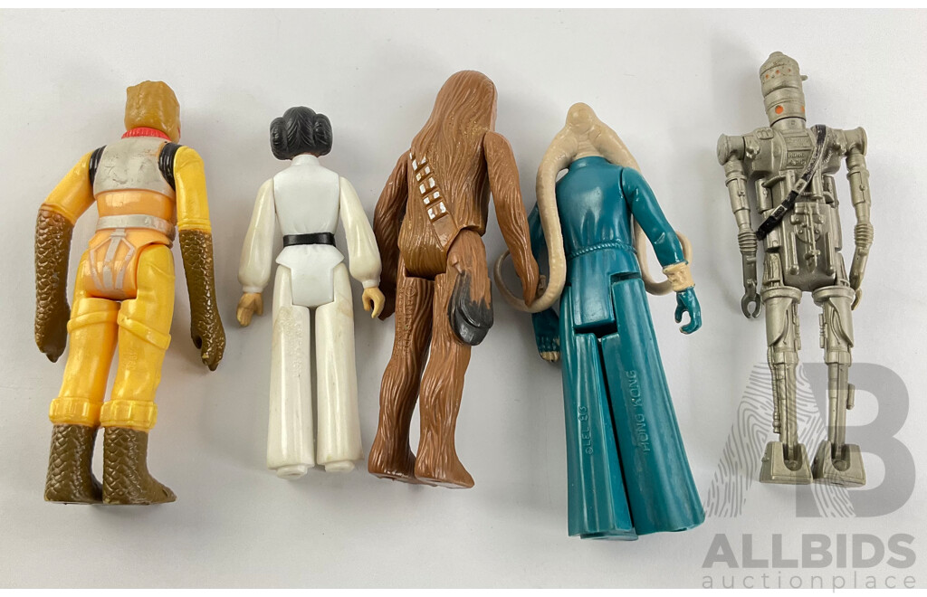 Collection of Late 1970's Early 1980's G.M.F.G.I and LFL Star Wars Figures Including Princess Leia, Chewbacca, IG-88, Bib Fortuna, Bossk Bounty Hunter