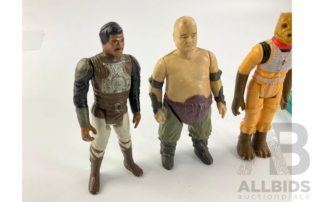 Collection of Late 1970's Early 1980's G.M.F.G.I and LFL Star Wars Figures Including Obi-Wan Kenobi, Bossk Bounty Hunter and More