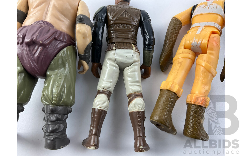 Collection of Late 1970's Early 1980's G.M.F.G.I and LFL Star Wars Figures Including Obi-Wan Kenobi, Bossk Bounty Hunter and More