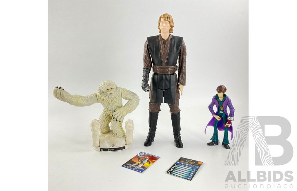 Star Wars Display Figures Anakin Sky Walker and Wampa with Yu-Gi-Oh! Seto Kaiba