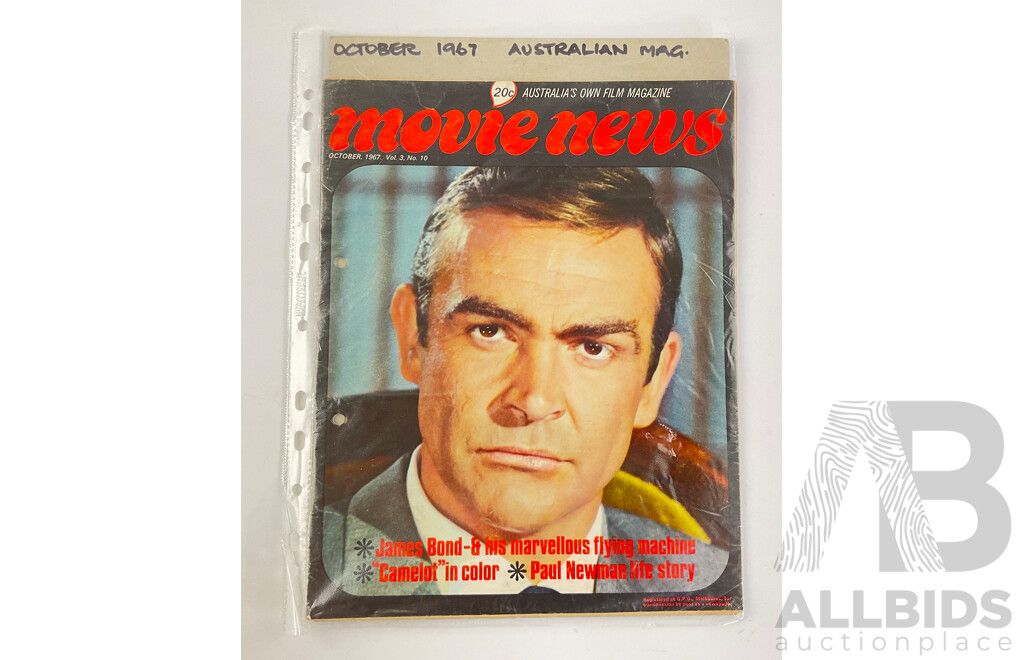 Vintage Australian Movie News Magazine October 1967