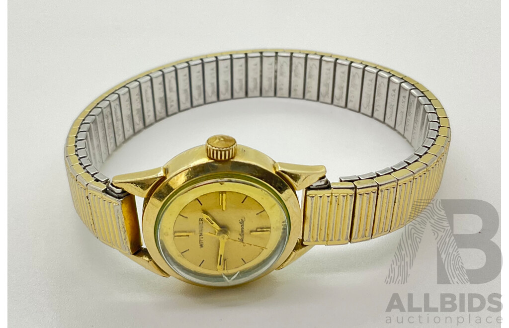 Women's Vintage Wittnauer Automatic Wrist Watch with 10K Gold Filled Bezel and Swiss Movement