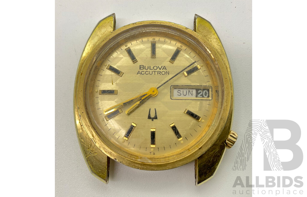 Vintage Bulova Accutron and Certina Q Wrist Watch, Swiss Made