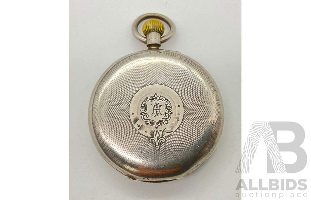 Antique T. Gaunt & Co Silver Case Pocket Watch Birmingham 1899