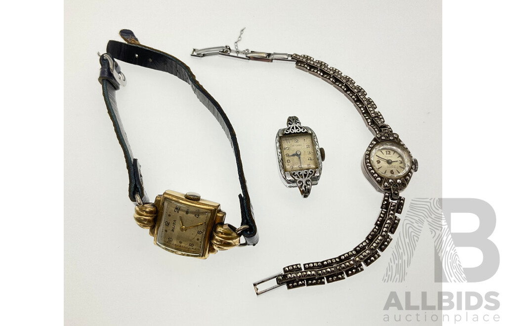 Women's Vintage Blita, Bevex and M.Chro Wrist Watches