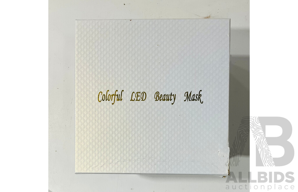 Colorful LED Beauty Mask with Instructions