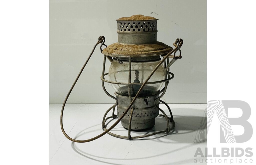 Vintage Hand-held Oil Lamp