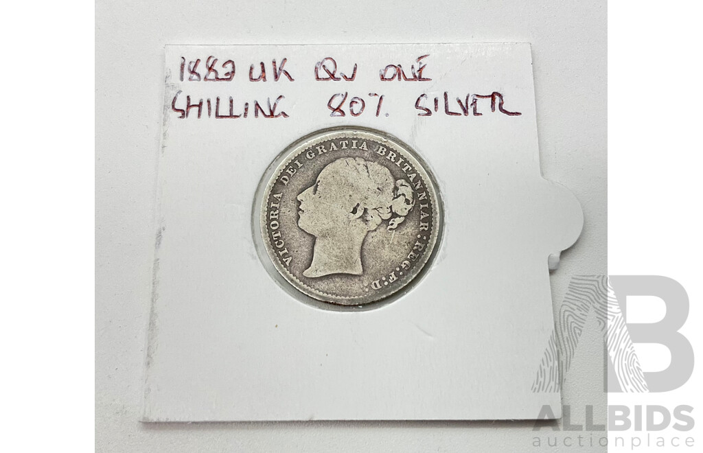 United Kingdom 1883 Shilling .925 Silver