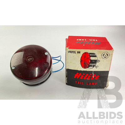 Vintage Hilite Tail Lamp, Model H4 in Original Box, Made in Australia
