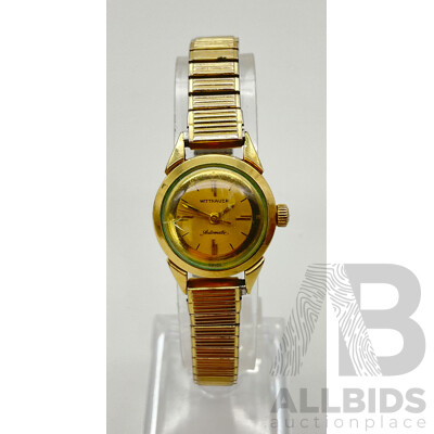 Women's Vintage Wittnauer Automatic Wrist Watch with 10K Gold Filled Bezel and Swiss Movement