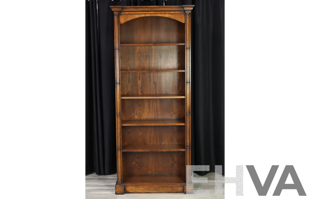 English Oak Open Bookcase