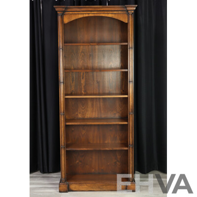 English Oak Open Bookcase