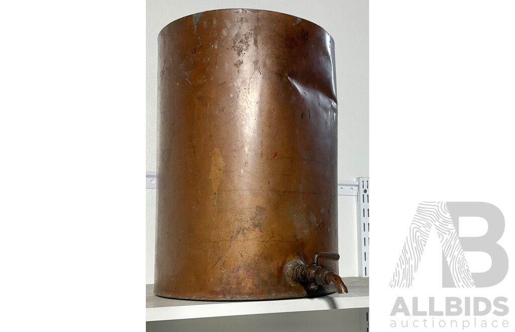Large Copper Urn with Spigot