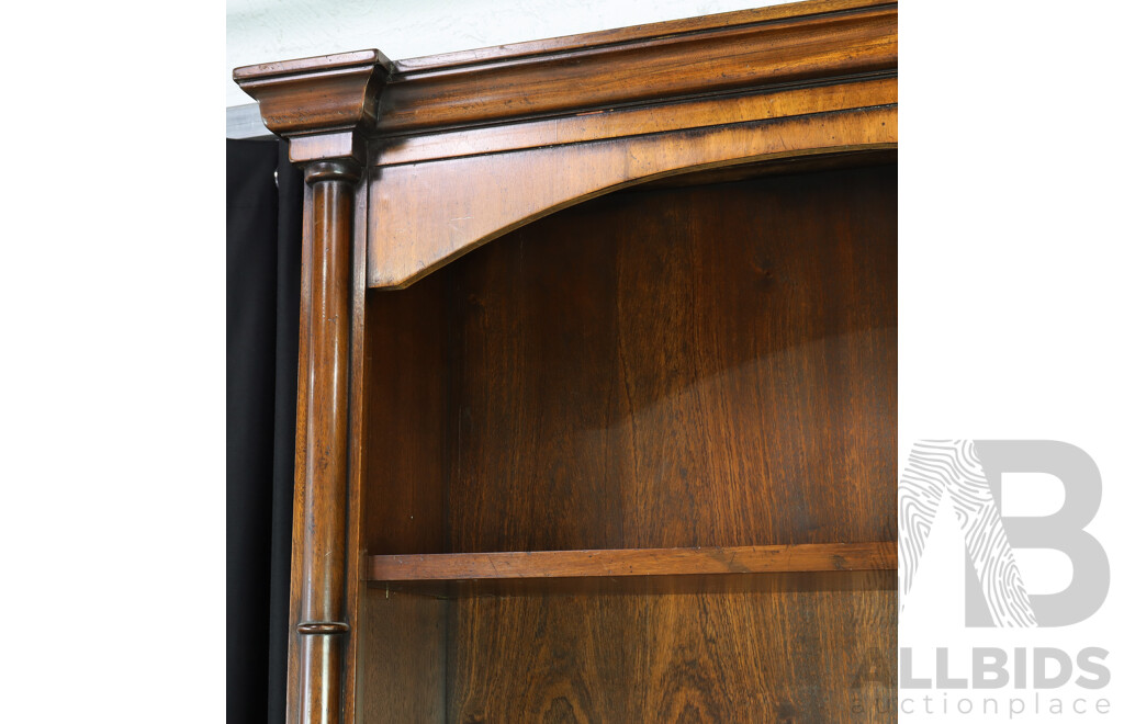 English Oak Open Bookcase