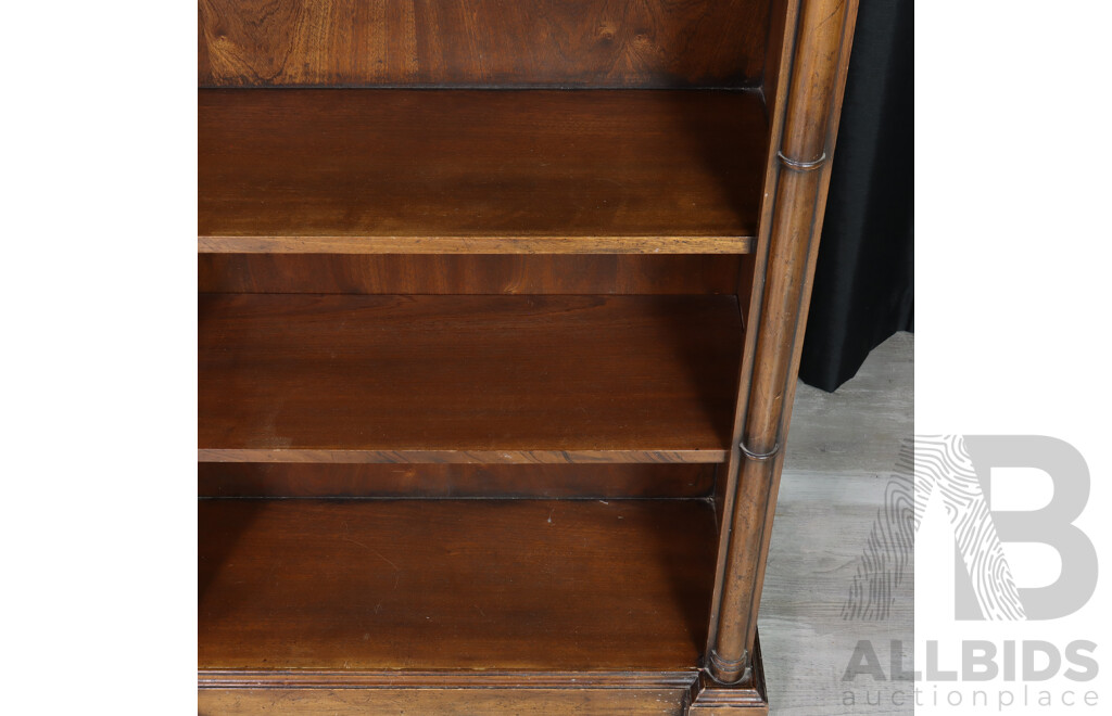 English Oak Open Bookcase