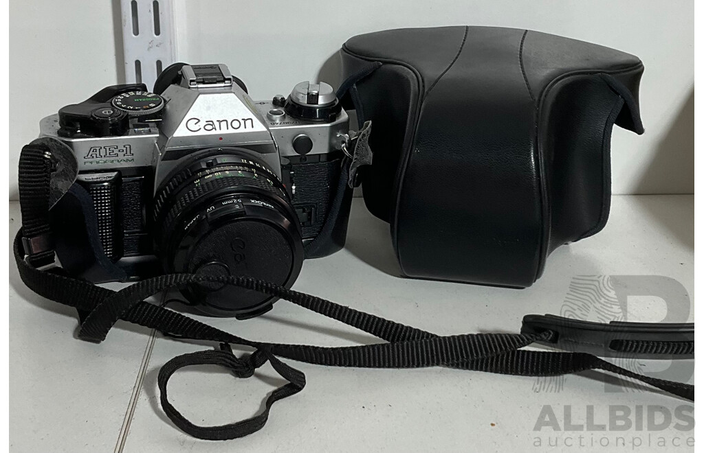 Canon AE-1 Program SLR Camera with 50mm Lens