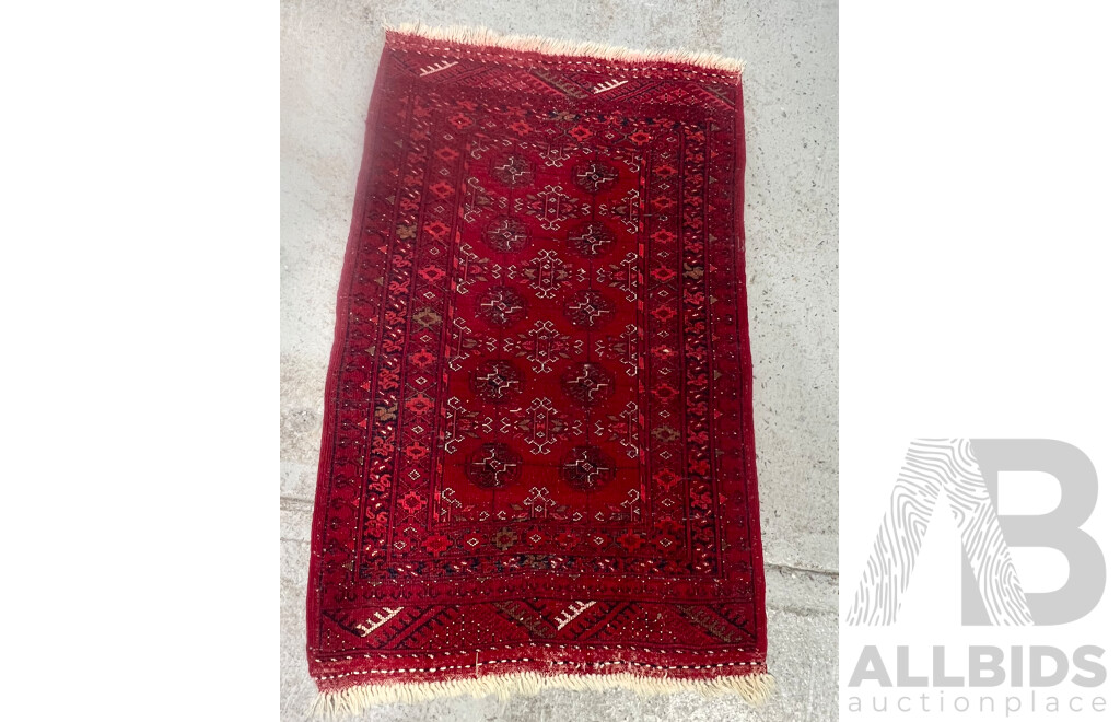 Hand Knotted Persian Wool Afghan Rug