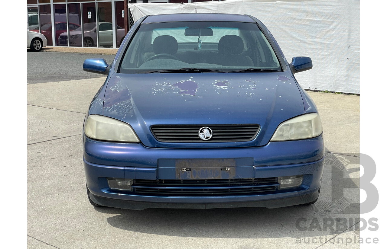 8/2002 Holden Astra Equipe TS 4d Sedan Blue 1.8L