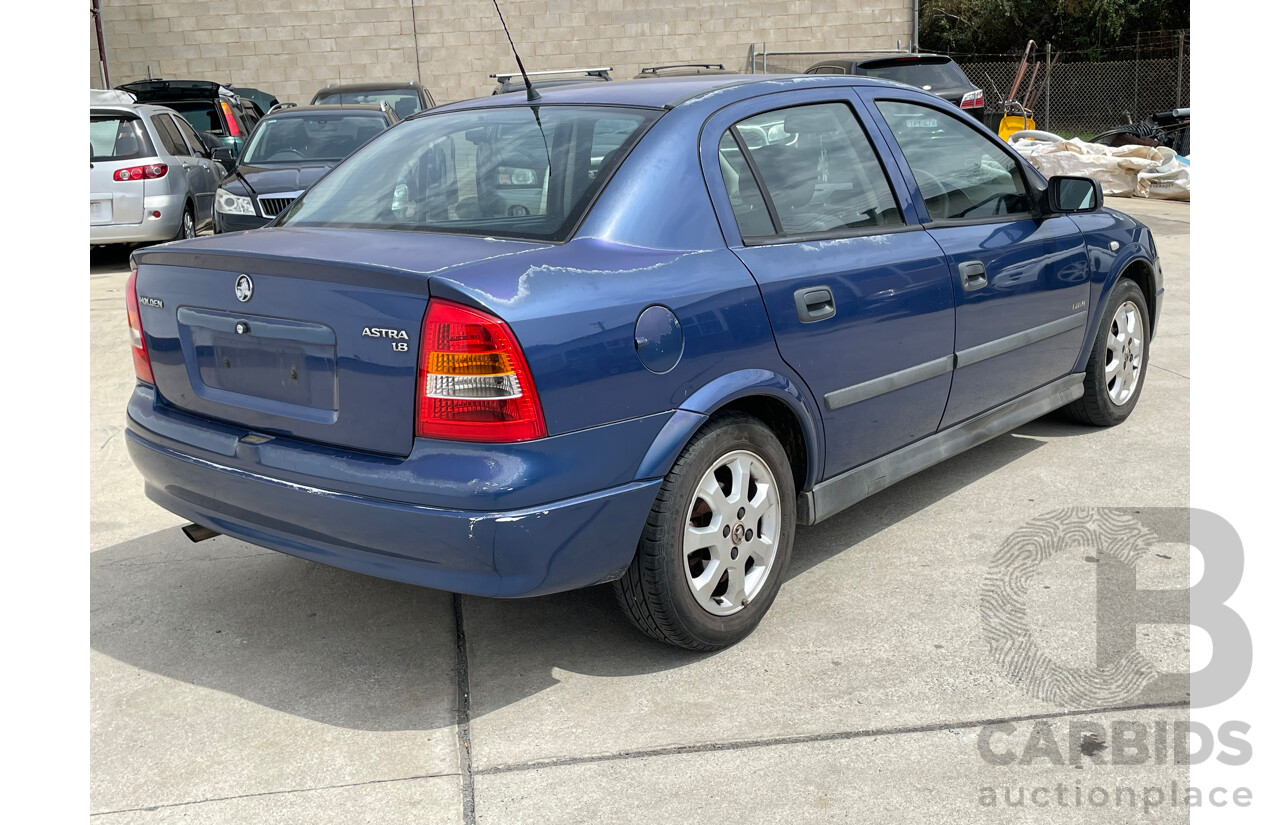 8/2002 Holden Astra Equipe TS 4d Sedan Blue 1.8L
