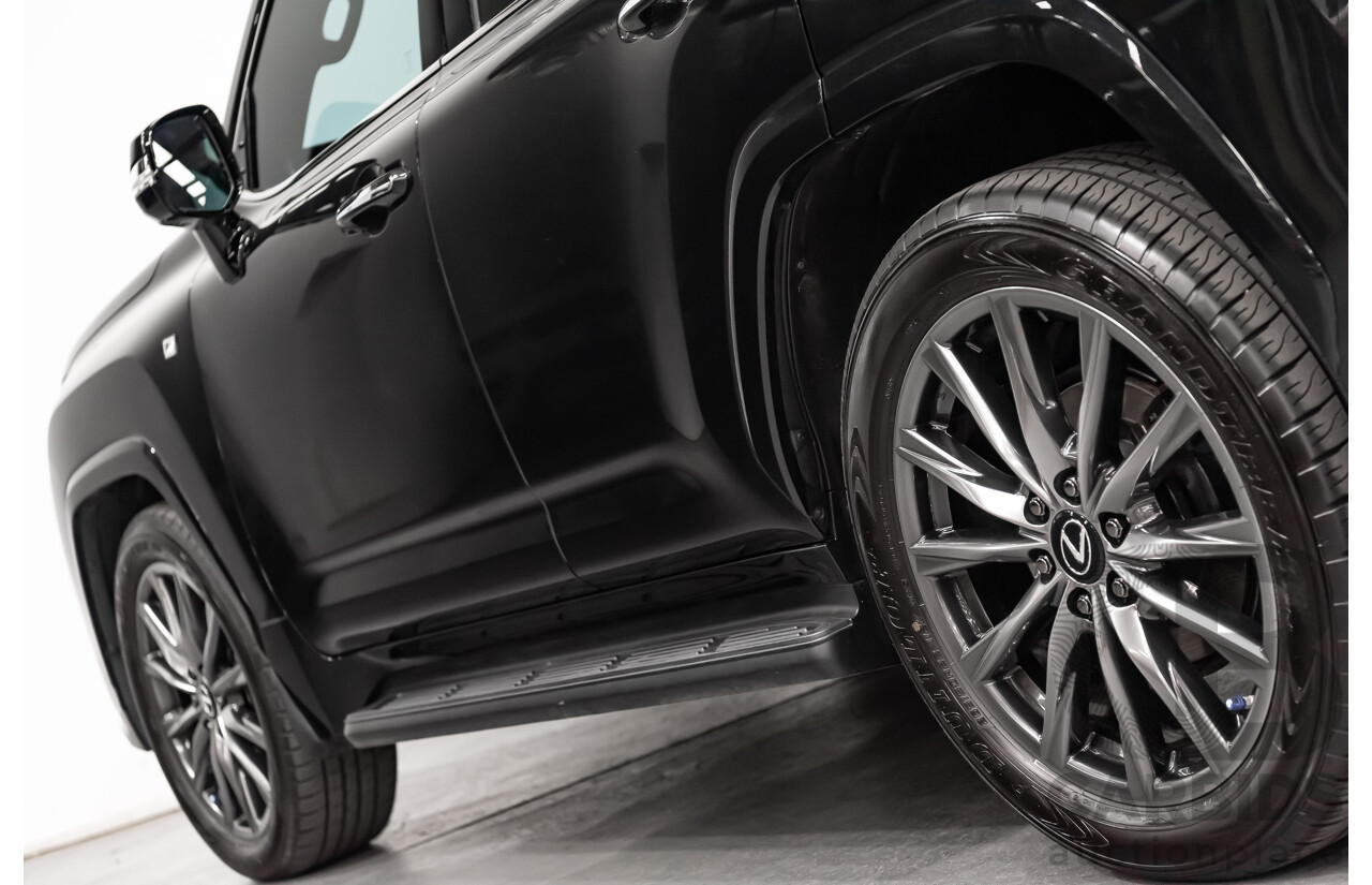 04/2022 Lexus LX600 F-Sport (4x4) MY22 VJA310R 5d Wagon Sapphire Black Metallic Twin Turbo 3.5L