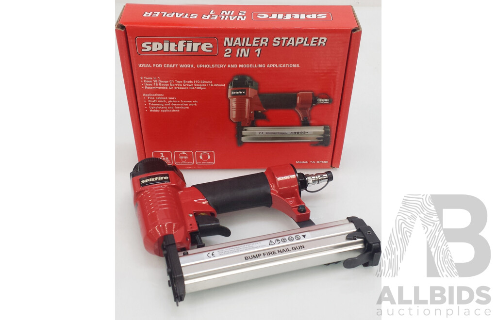 Spitfire 2 in 1 Air Nailer and Stapler - New