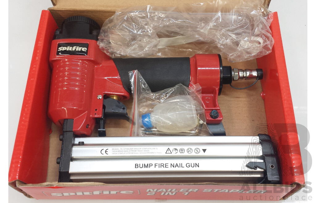 Spitfire 2 in 1 Air Nailer and Stapler - New