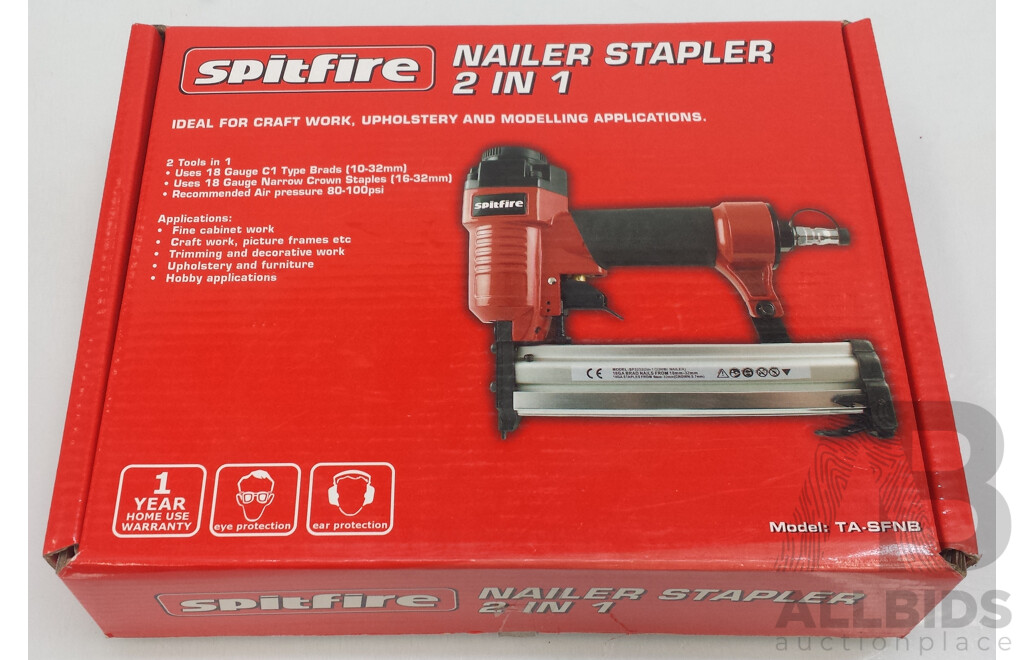 Spitfire 2 in 1 Air Nailer and Stapler - New