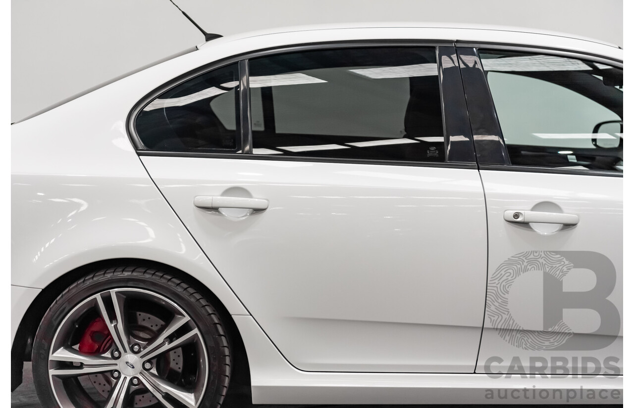 10/2015 Ford Falcon XR8 FG X 4d Sedan Solid Winter White Supercharged V8 5.0L