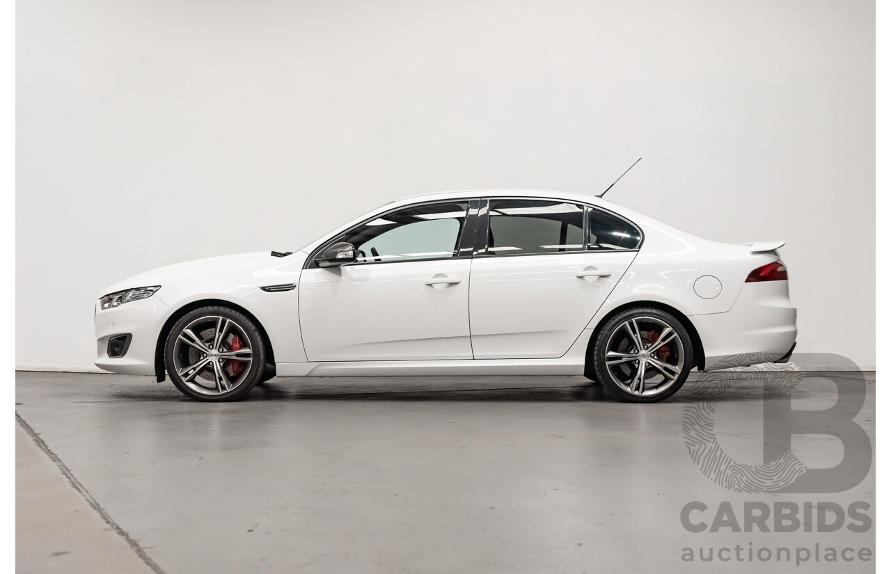 10/2015 Ford Falcon XR8 FG X 4d Sedan Solid Winter White Supercharged V8 5.0L