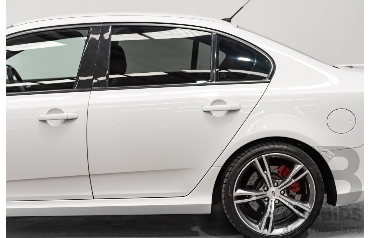 10/2015 Ford Falcon XR8 FG X 4d Sedan Solid Winter White Supercharged V8 5.0L