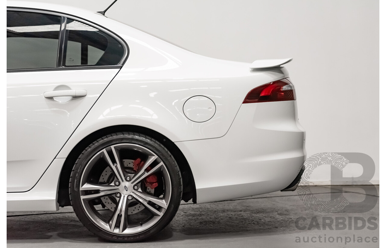 10/2015 Ford Falcon XR8 FG X 4d Sedan Solid Winter White Supercharged V8 5.0L