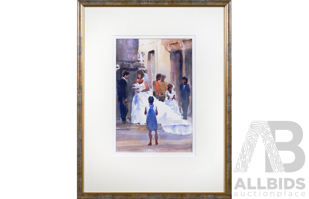 Ray Barnett, Havana Wedding, Watercolour