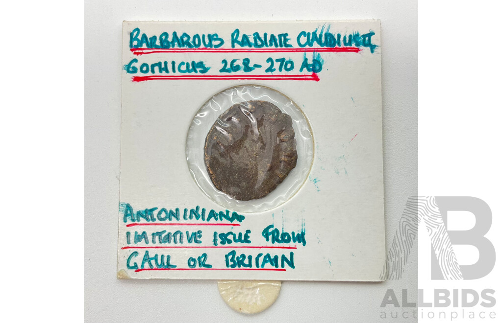 Great Britain/Gaul Barbarous Radiate Coin 268-270 AD