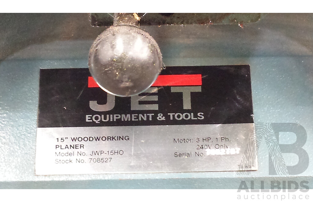 Jet JWP-15HO 38mm Woodworking Planer