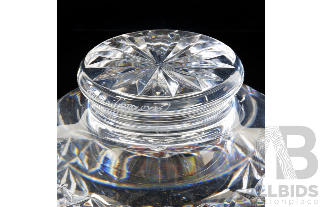 Limited Edition 28 0f 200 Vintage Waterford Crystal Punch Bowl by Jim O Leary