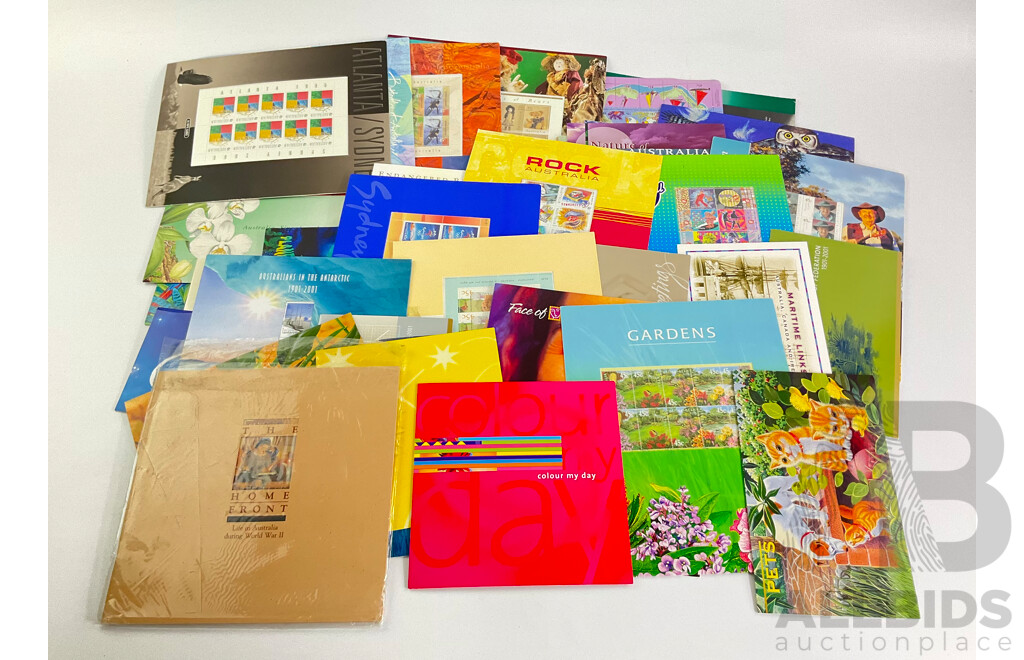 Collection of Australian Stamp Packs From Late 1990's to Early 2000's