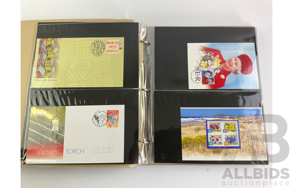 Two Albums of Australian First Day Covers, Assortment 1993 - 1995 and 1999-2000, Includes Some Stamp Packs