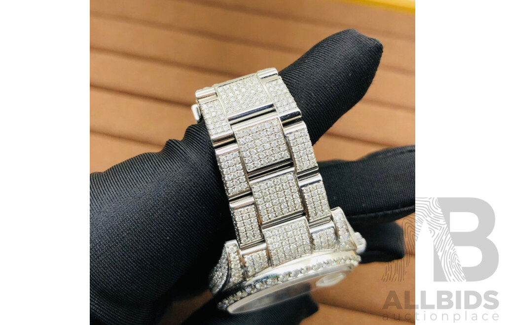 Rolex Oyster Perpetual 36 Fully Iced Arabic