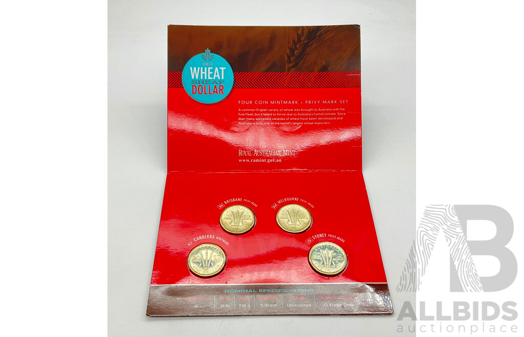 2012 RAM $1 coin set Wheat Sheaf Dollars