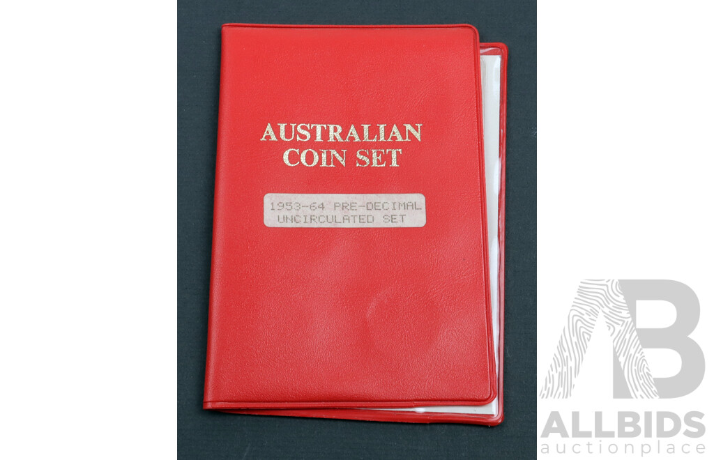 1953-1964 UNC Australian Pre Decimal coin set