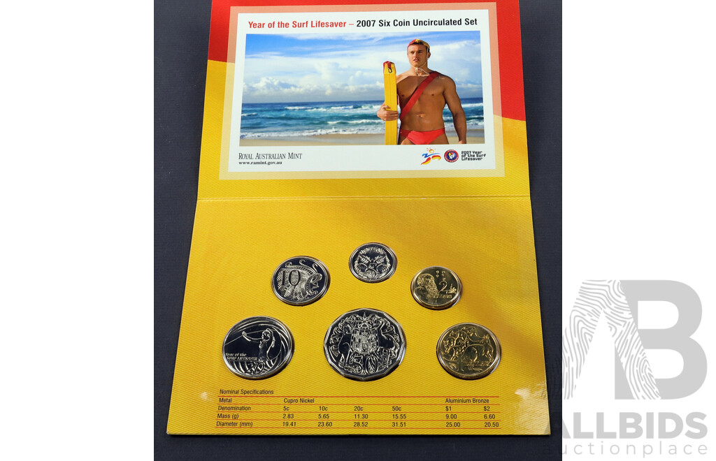 2007 RAM Six coin UNC set