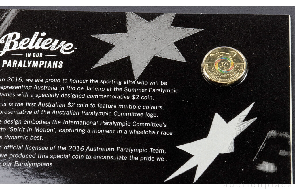 2016 RAM Paralympic coin set.