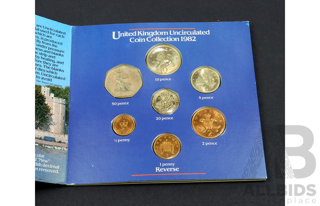 1982 UK Uncirculated Coin Collection.