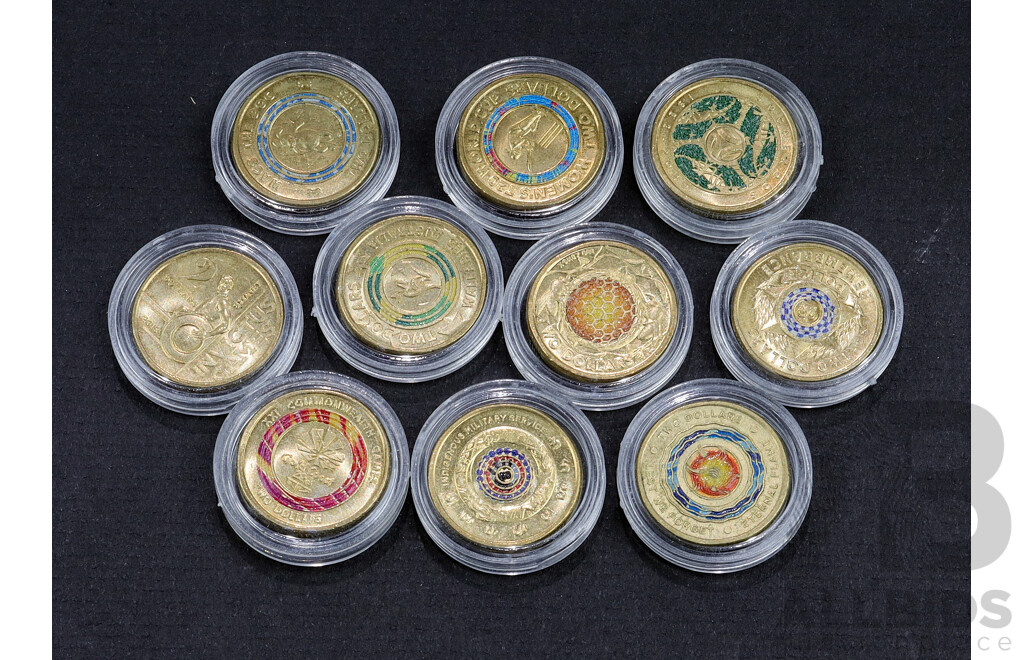 10 assorted $2 coins.