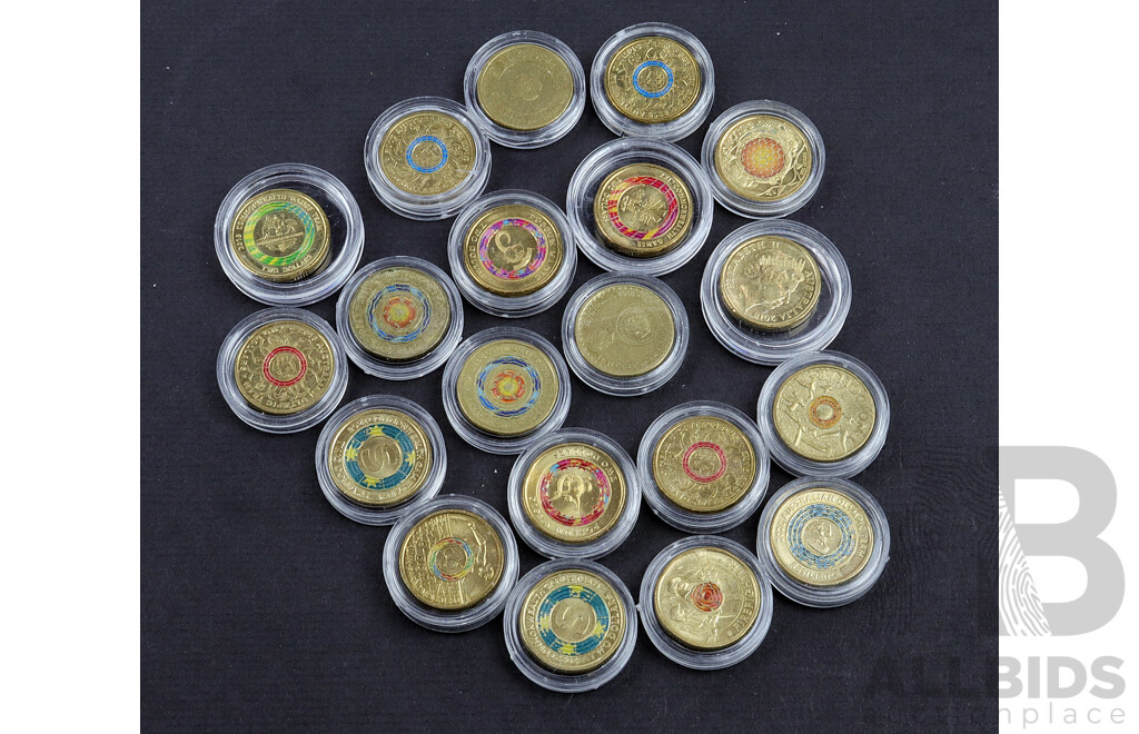 20 assorted $2 coins.