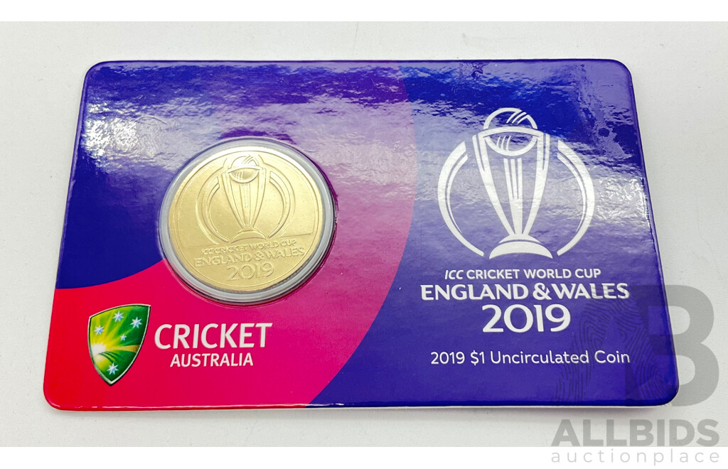 2019 $1 coin Cricket World Cup.