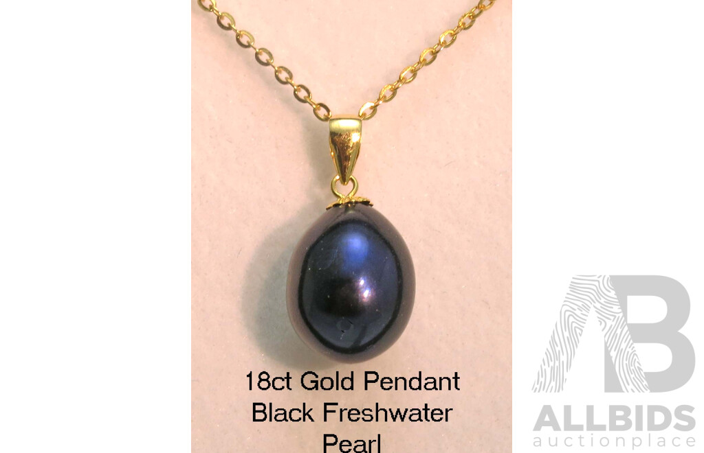 18ct Gold Pearl Pendant