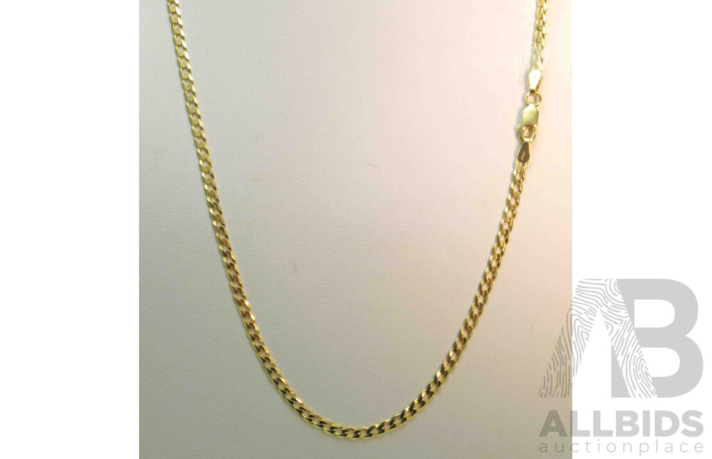 18ct Gold-plated Italian Sterling Silver Chain