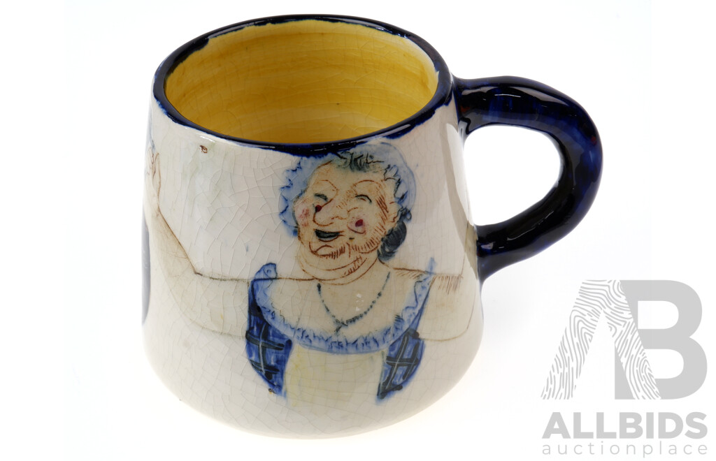 Hermia Boyd (1931-2000), Ceramic Hand-Painted Mug (Made by David Boyd) 1949