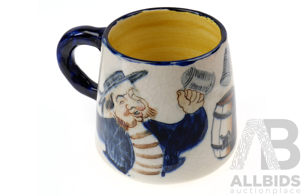 Hermia Boyd (1931-2000), Ceramic Hand-Painted Mug (Made by David Boyd) 1949